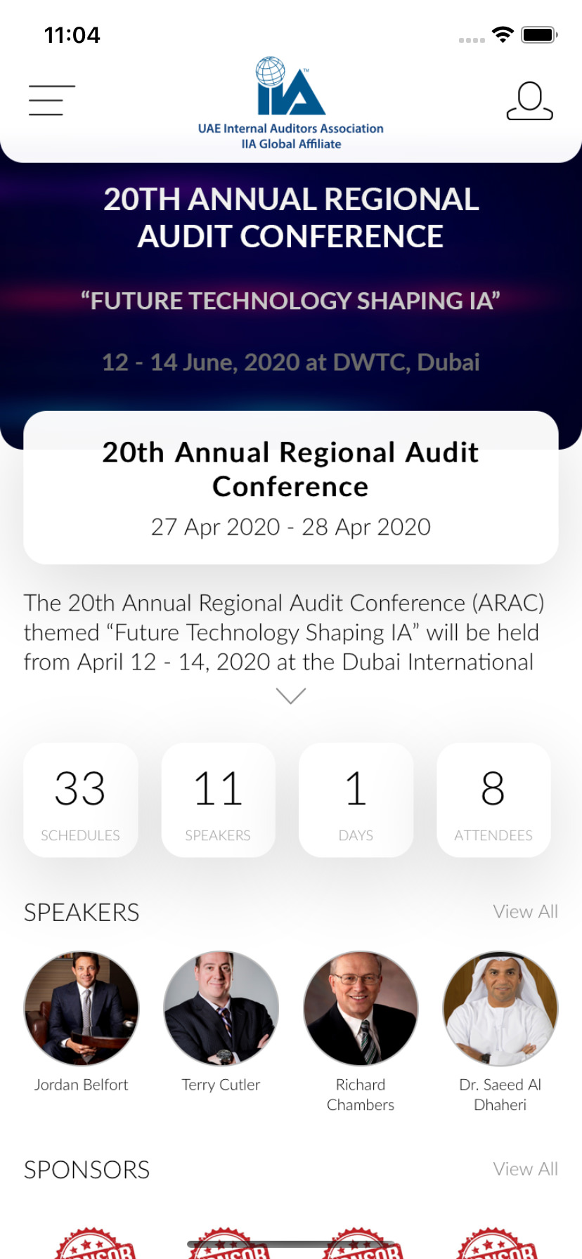 Landing - UAE IAA Events App Landing - UAE IAA Events App
